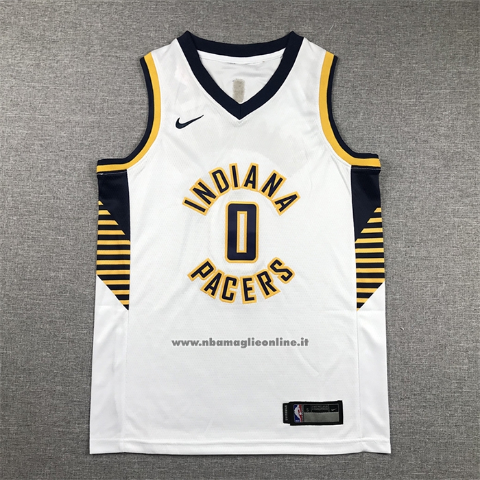 Maglia Bambino Indiana Pacers Tyrese Haliburton #0 Association 2022-23 Bianco